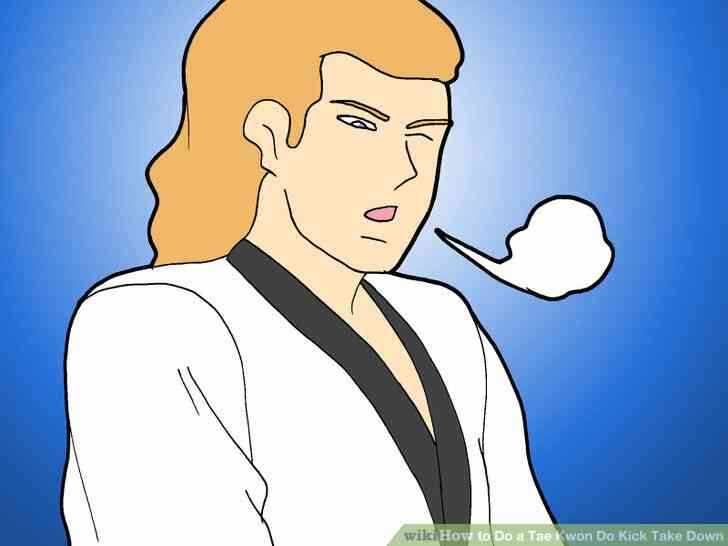 Image intitulée Faire un Tae Kwon Do Coup de Prendre vers le Bas de l